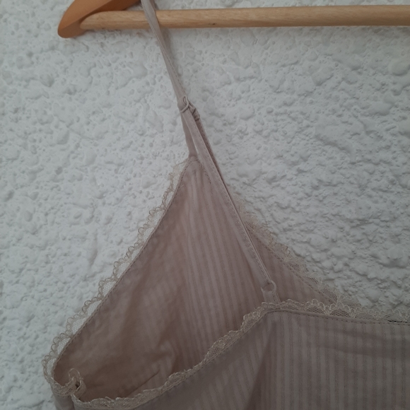 JACK by BB Dakota Cream Lace Accent Semi Sheer Camisole Tank Top Size L - Picture 6 of 9